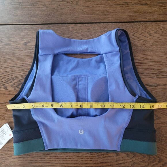 Lululemon High-Neck Square-Back Train Bra. Size 12 - Picture 5 of 7